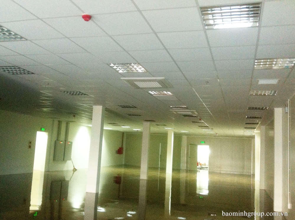 Thi công trần thạch cao khung nổi Trần thạch cao