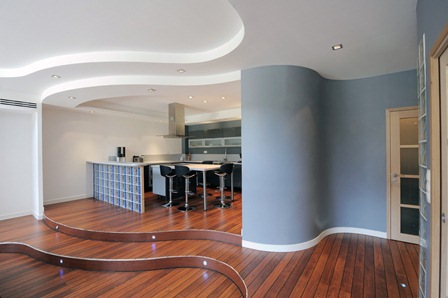 vách ngăn thạch cao phòng khách vách thạch cao