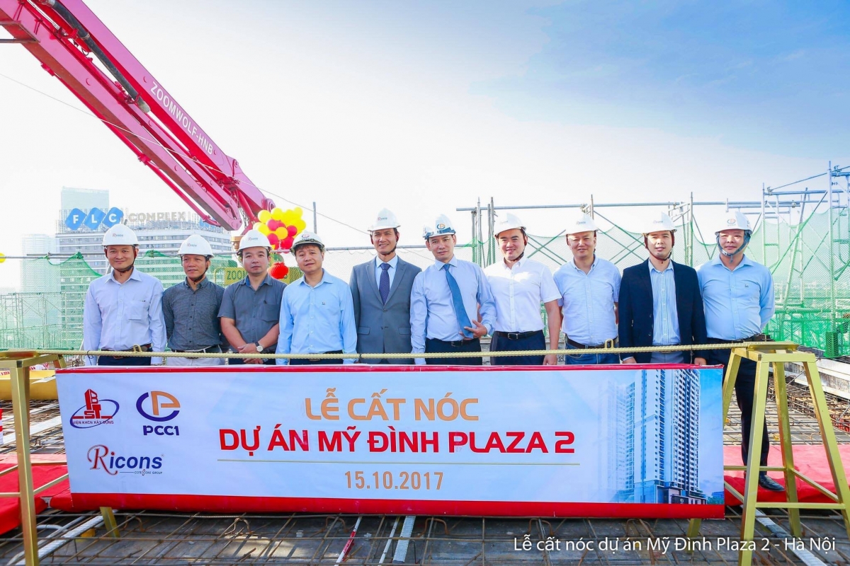 Lễ cất nóc Mỹ Đình Plaza 2 