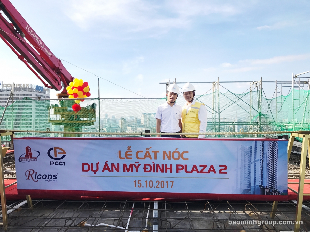 Lễ cất nóc Mỹ Đình Plaza 2 